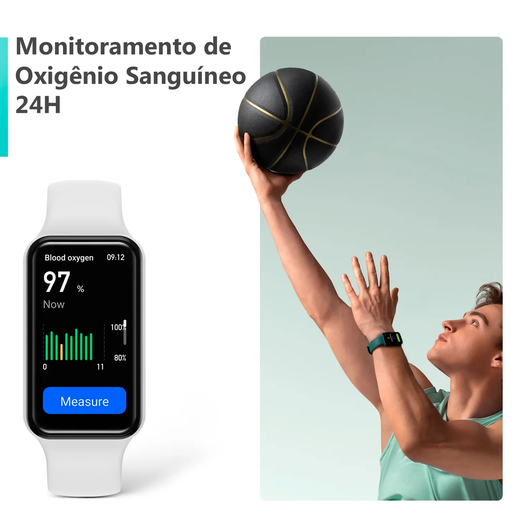Smartband Amazfit Band 7 Versão Global Tela 1.47" Amoled sensível ao toque 120 Modos esportivos com Alexa B2177OV1N - Preto