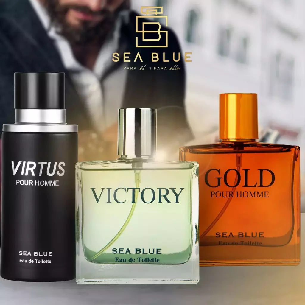 Perfume Masculino Victory 100ml Importado Sea Blue Militar Camuflado