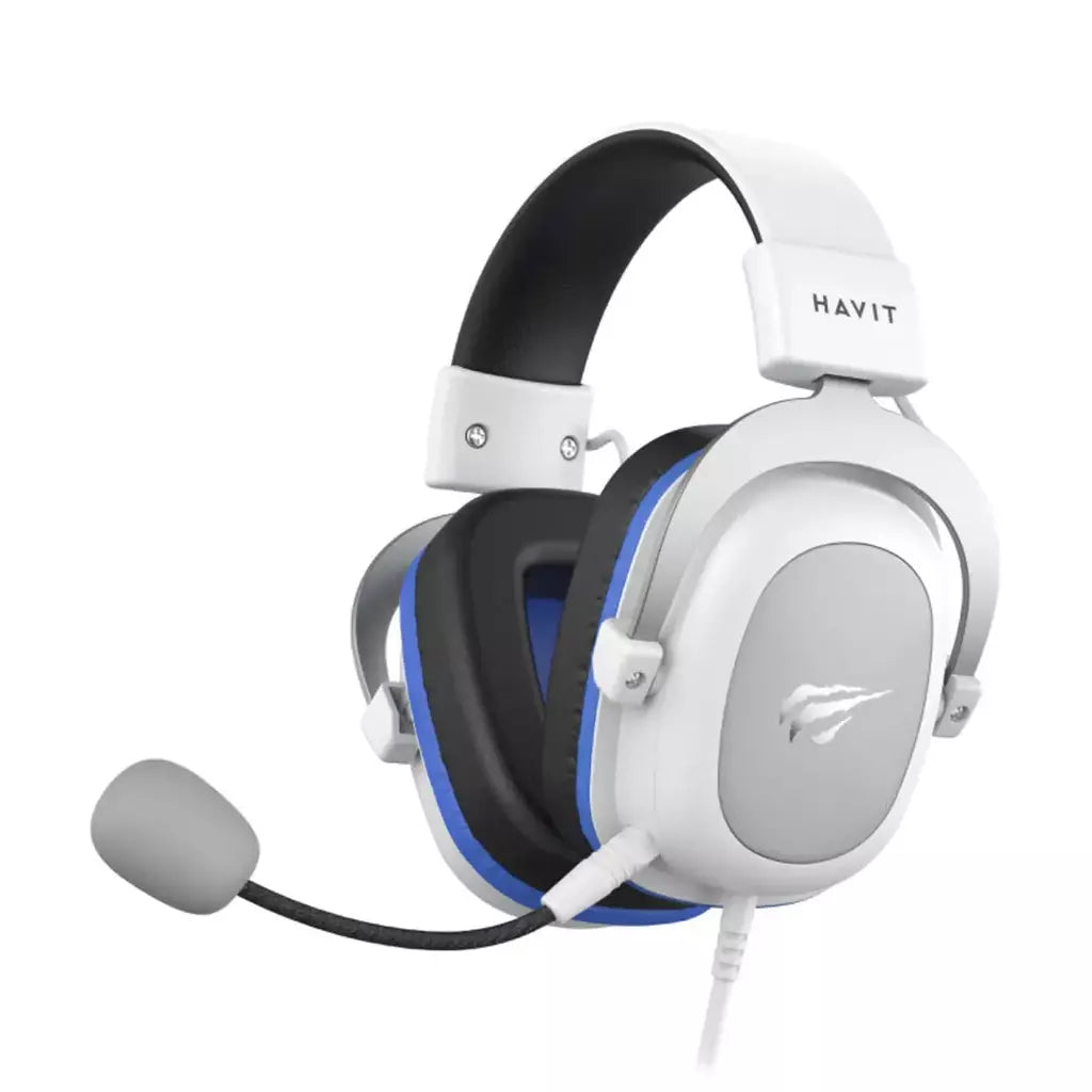 Fone de ouvido Gamer Havit Gamenote H2002d Microfone Removível Branco