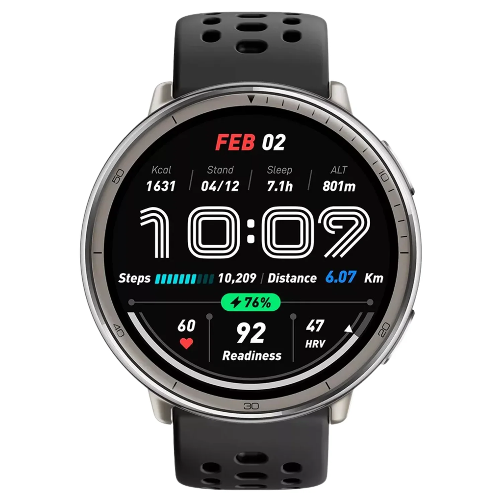 Smartwatch Amazfit Active 2 Round Tela AMOLED GPS Integrado À Prova D'água 5ATM Relógio Inteligente Para Esportes E Saúde
