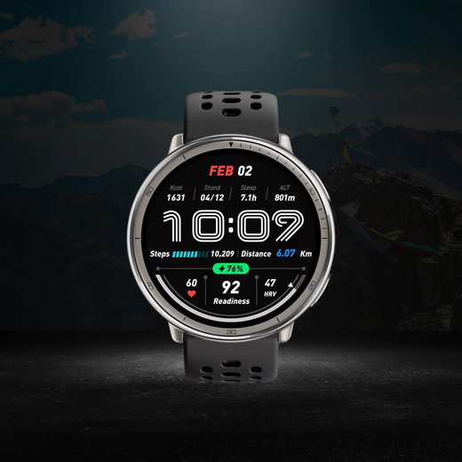 Smartwatch Amazfit Active 2 Round Tela AMOLED GPS Integrado À Prova D'água 5ATM Relógio Inteligente Para Esportes E Saúde