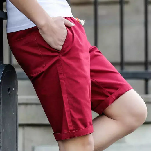 Bermuda masculina de algodão, calções casuais masculinos, calções pretos, roupas de praia, marca clássica, verão 2022