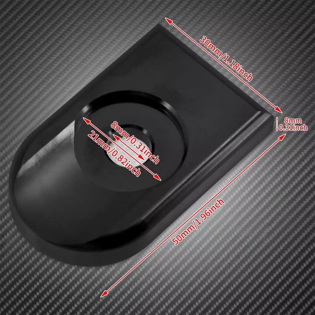 Universal motocicleta traseiro fender assento parafuso porca guia kit de montagem botão capa para harley dyna sportster xl touring flhr softail
