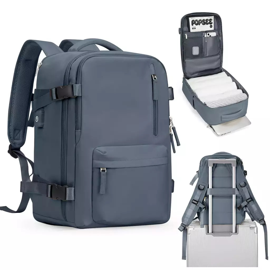 Bolsa para Laptop Resistente à Água para Mulheres, Mochila de Viagem de Cabine, Grande Capacidade, Easyjet, Ryanair, 45x36x20, 40x20