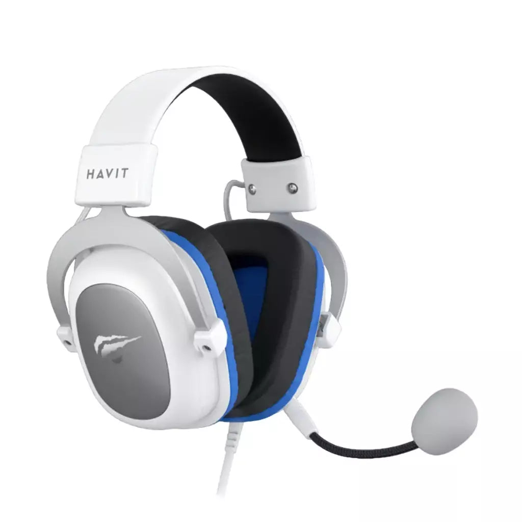 Fone de ouvido Gamer Havit Gamenote H2002d Microfone Removível Branco