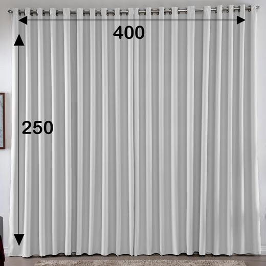 Cortina Blackout 4,00x2,50 S/Voil