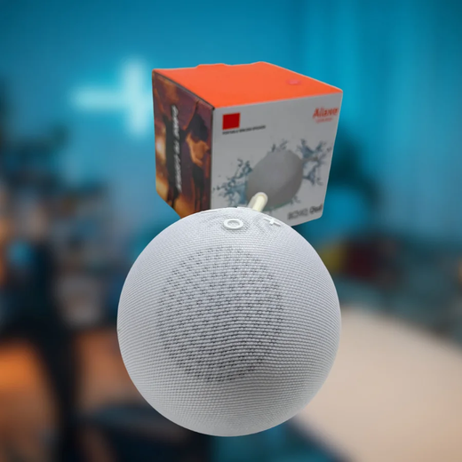 Caixa de Som ALAXE Echo Dot 5 Geração Bluetooth Sem Fio com Super Bass e Comando de Voz via App Inteligente ( Modelo Pequeno )
