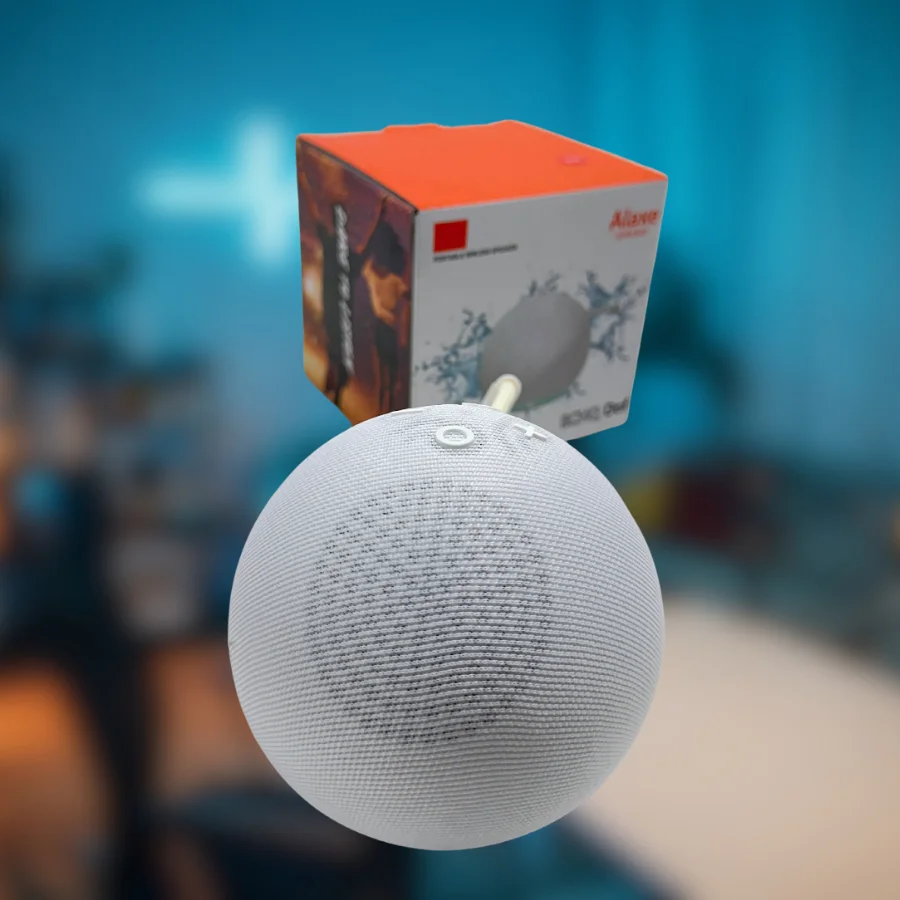 Caixa de Som ALAXE Echo Dot 5 Geração Bluetooth Sem Fio com Super Bass e Comando de Voz via App Inteligente ( Modelo Pequeno )