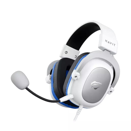 Fone de ouvido Gamer Havit Gamenote H2002d Microfone Removível Branco