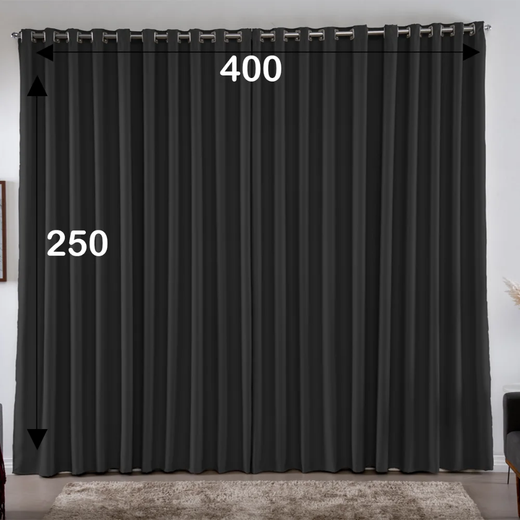 Cortina Blackout 4,00x2,50 S/Voil
