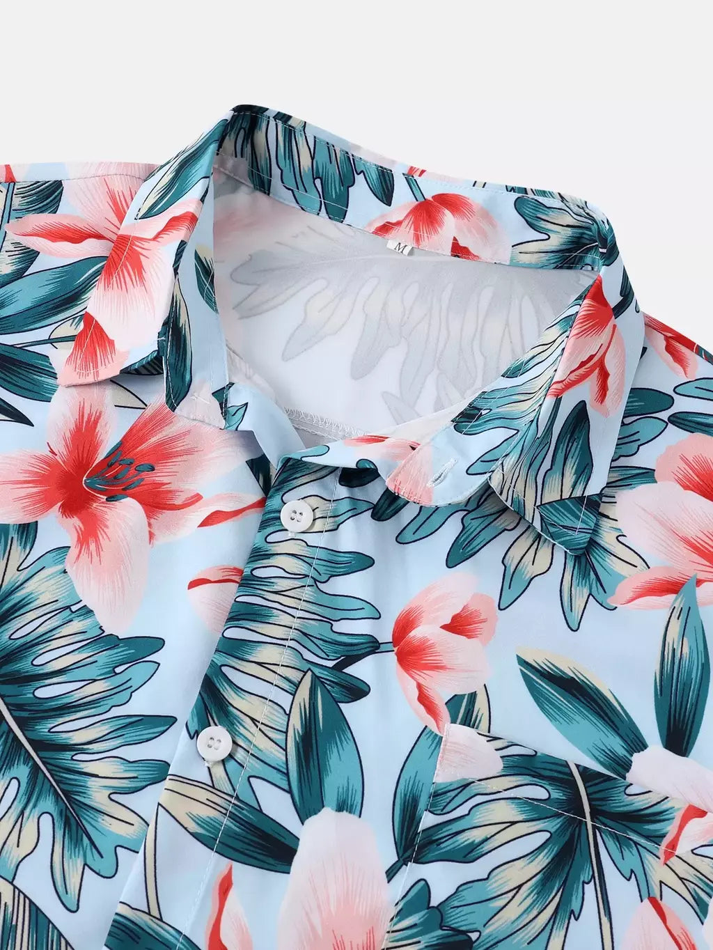 Camisa havaiana digital estampada masculina, camisa de manga curta, moda, 2024