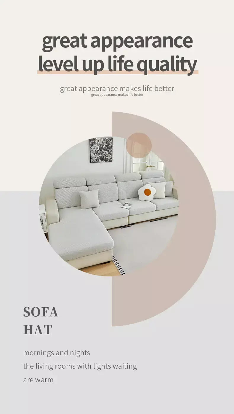 Quatro estações universais novos chapéus de sofá de cor sólida jacquard com tudo incluído capas de almofada de sofá antiderrapante respirável chapéus de sofá atacado
