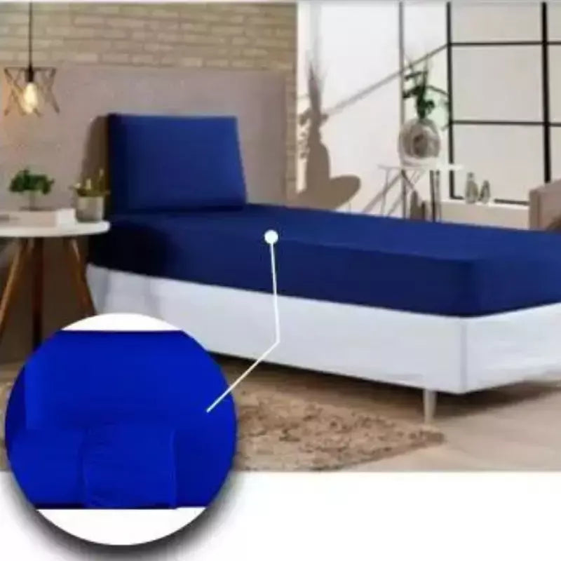 Jogo De Lençol Solteiro 2 Peças 400 Fios Microfibra Com Elástico