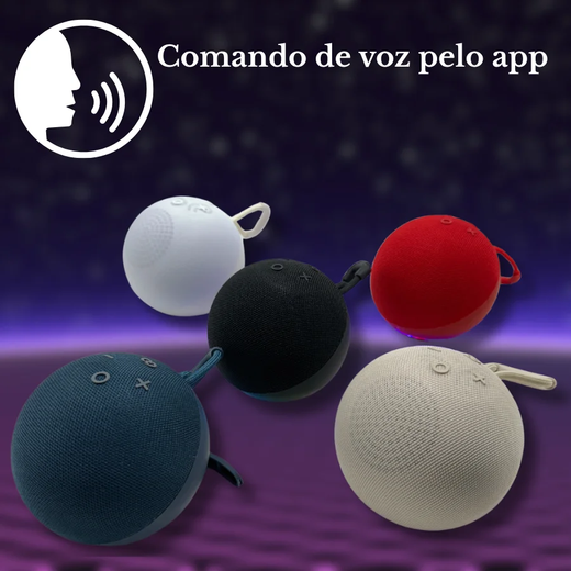 Caixa de Som ALAXE Echo Dot 5 Geração Bluetooth Sem Fio com Super Bass e Comando de Voz via App Inteligente ( Modelo Pequeno )