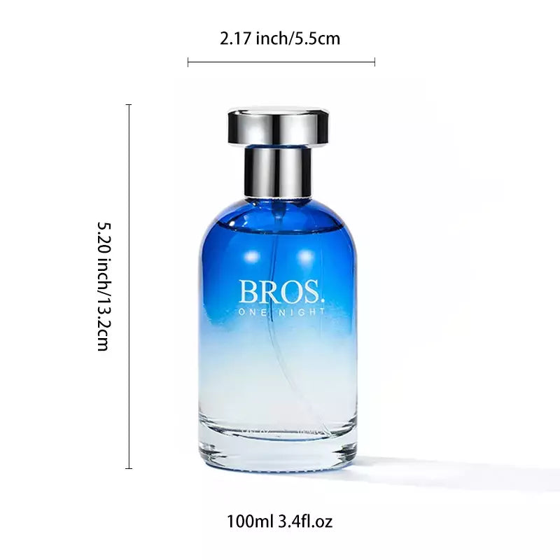 Perfume Charm Night for Men, Amadeirado, Notas Aromáticas, Musk, Birch, Violeta, Fragrância de Confiança, Eau de Parfum Masculino, 100ml 3.4fl.oz