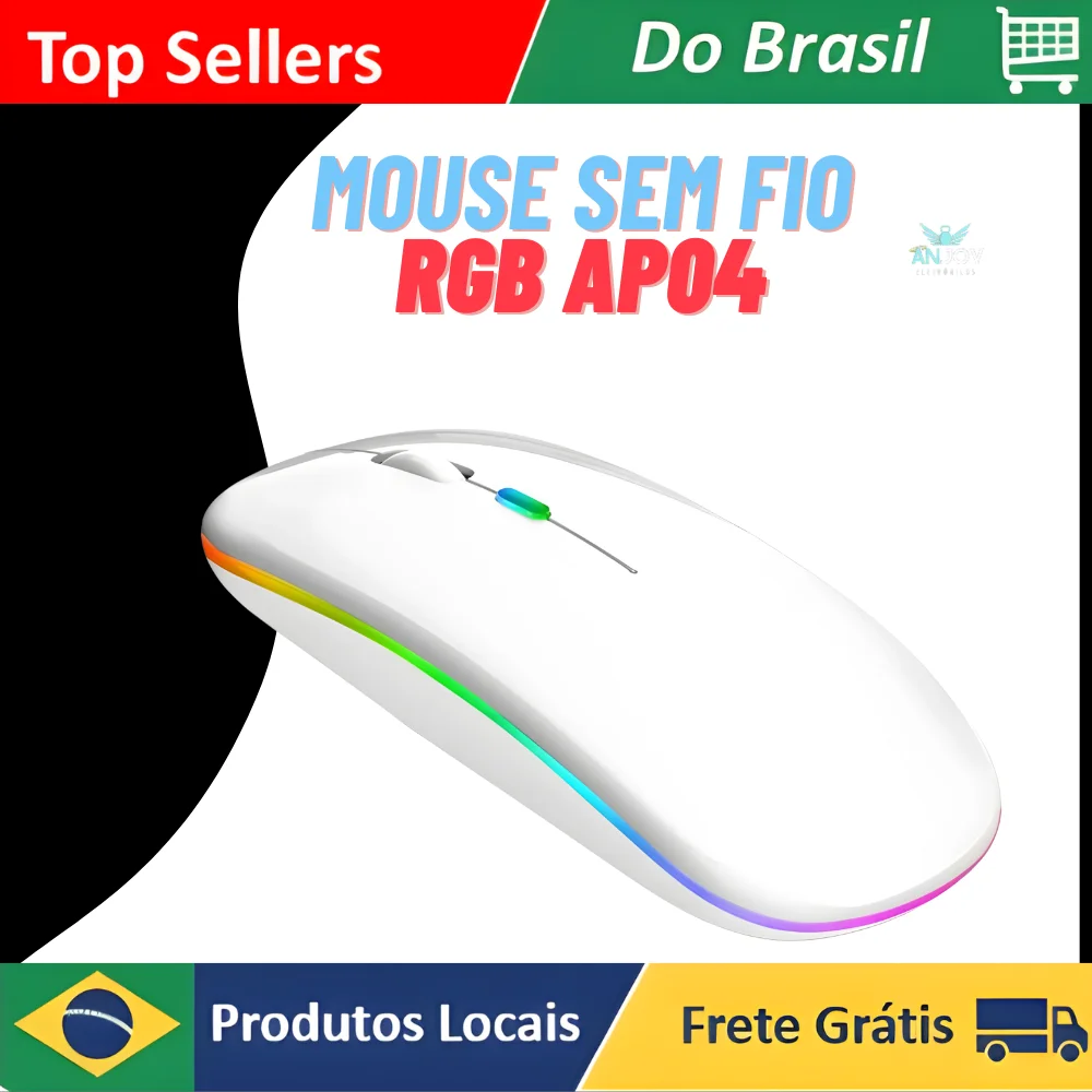 Universal RGB LED Mouse para Sem Fio, RGB Mouse Clip, AP04