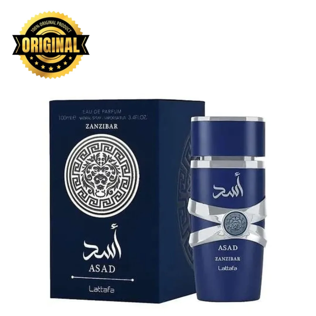 PERFUME MASCULINO ASAD ZANZIBAR LATTAFA EDP ORIGINAL