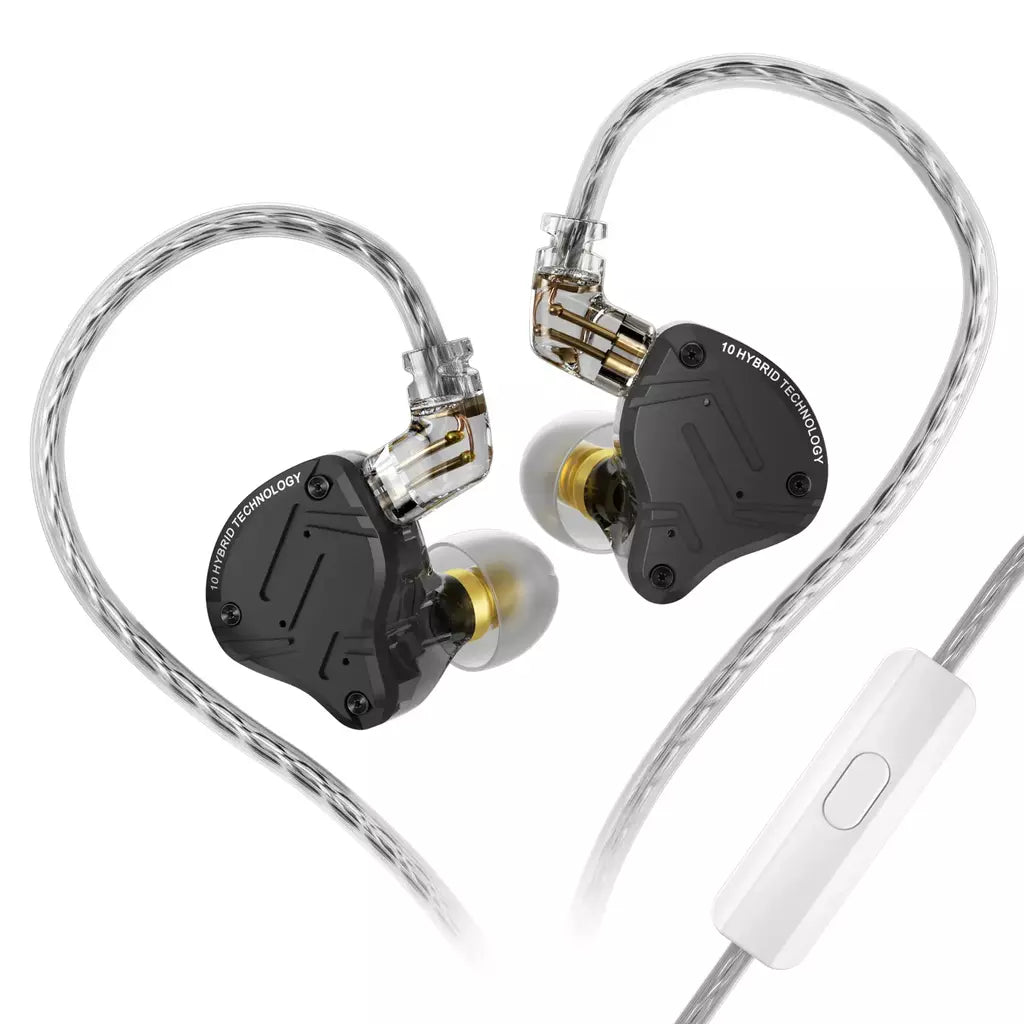 KZ ZS10 Pro X Fones de ouvido intra-auriculares com fio Fones de ouvido de música HiFi Bass Monitor Fones de ouvido esportivos