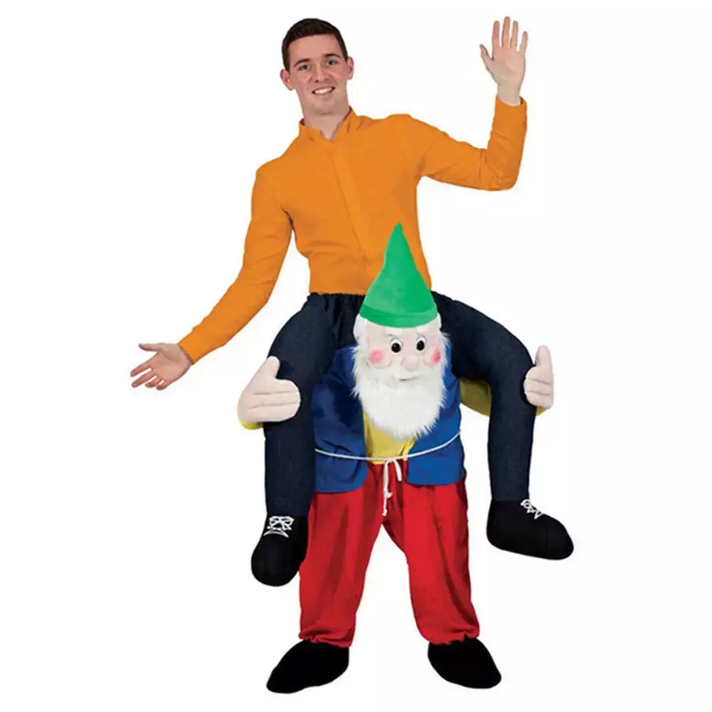 Adulto Halloween Cosplay Trajes para homens e mulheres, Ride On Me Mascote, Carry Back, Calças de animais engraçados, Perna falsa, Festa de Natal