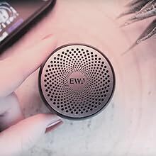 EWA A106 Pro Mini alto-falante Bluetooth com radiador de graves personalizado, IPX7 à prova d'água, alto-falantes super portáteis, estojo de viagem embalado