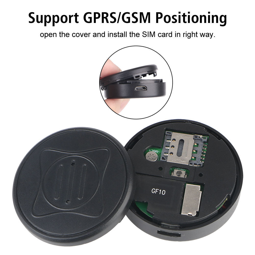 Localizador de veículos em tempo real gf10 gps rastreador posicionamento preciso anti-roubo mini dispositivo sem fio localizador de rastreamento gps inteligente