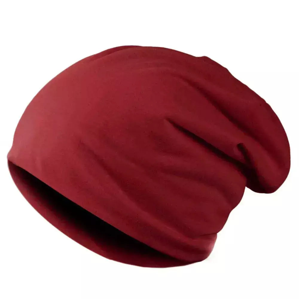 Chapéu de gorros slouchy baggy monocromático masculino, masculino, outono, primavera, hip hop, algodão macio, skullcaps, ao ar livre, à prova de vento, gorro, novo