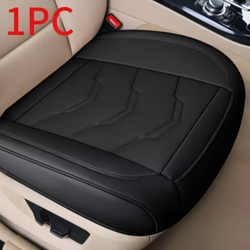 Seametal capa de assento de carro de luxo couro do plutônio capas de almofada de assento universal auto interior assentos proteção almofada esteira quatro estações
