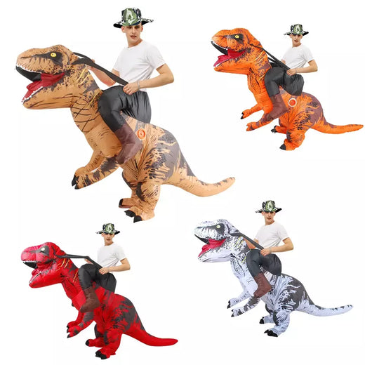 Traje inflável do dinossauro para homens e mulheres, anime do Purim, fantasia, mascote, Natal, dia das bruxas, cosplay, trajes, vestido, T-rex, adulto