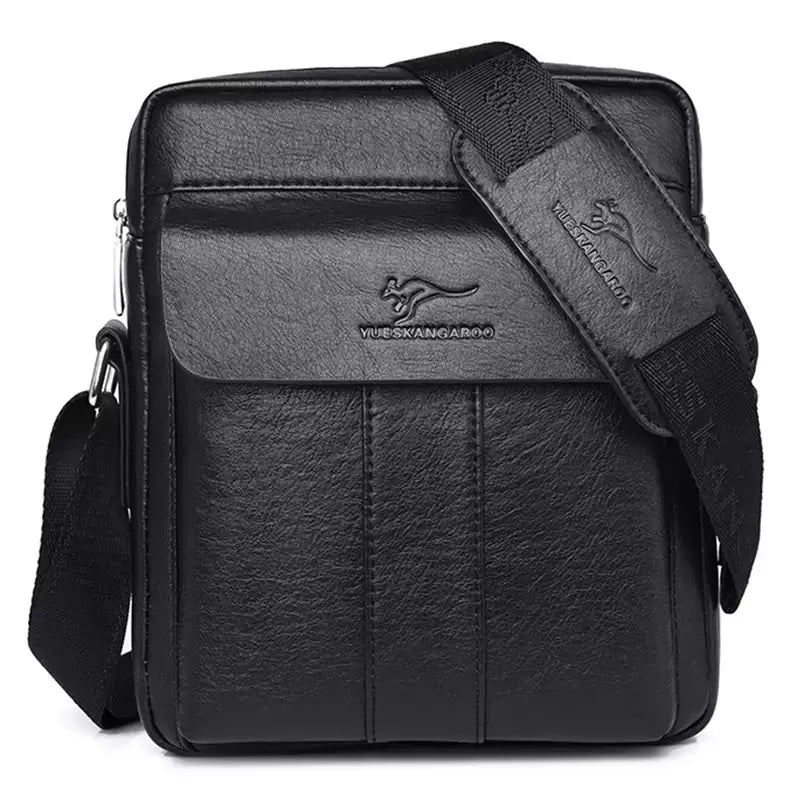 Bolsa mensageiro vintage para homens, bolsa de ombro de couro, bolsa crossbody marrom, presente para marido, marca de luxo