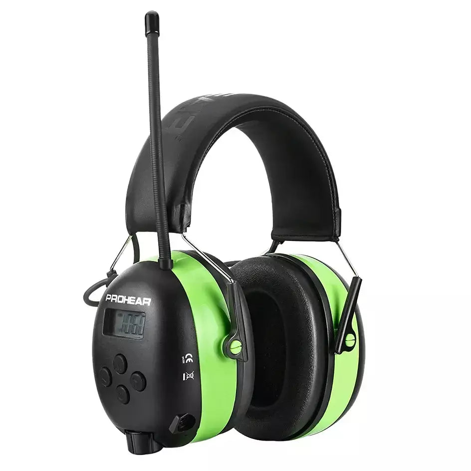 Proteção auditiva fones de ouvido bluetooth protetores de ouvido eletrônicos rádio am/fm 5.0 para corte segurança protetores de ouvido 2000mah bateria de lítio