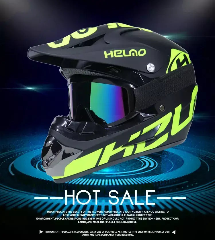 Capacete de segurança para motocross, casco para motocross, bicicleta, downhill, atv, cross, criança, motocicleta, dot abs, 1kg, unissex