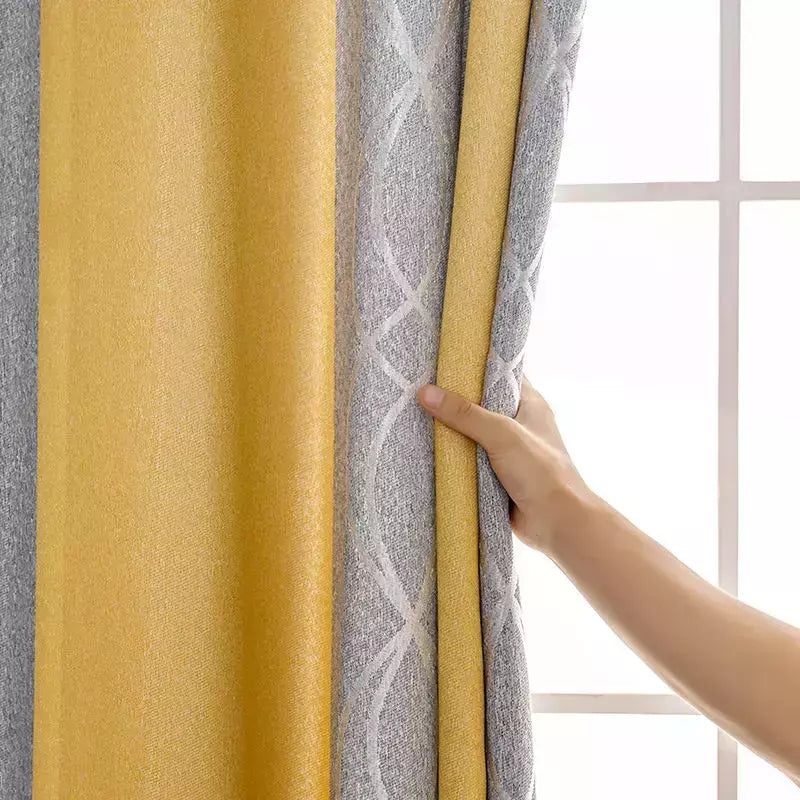 Dreamwood-Modern Verde Listrado Blackout Cortina para sala de estar, espessamento Quarto Cortinas, 2 cores disponíveis, Hot Sale