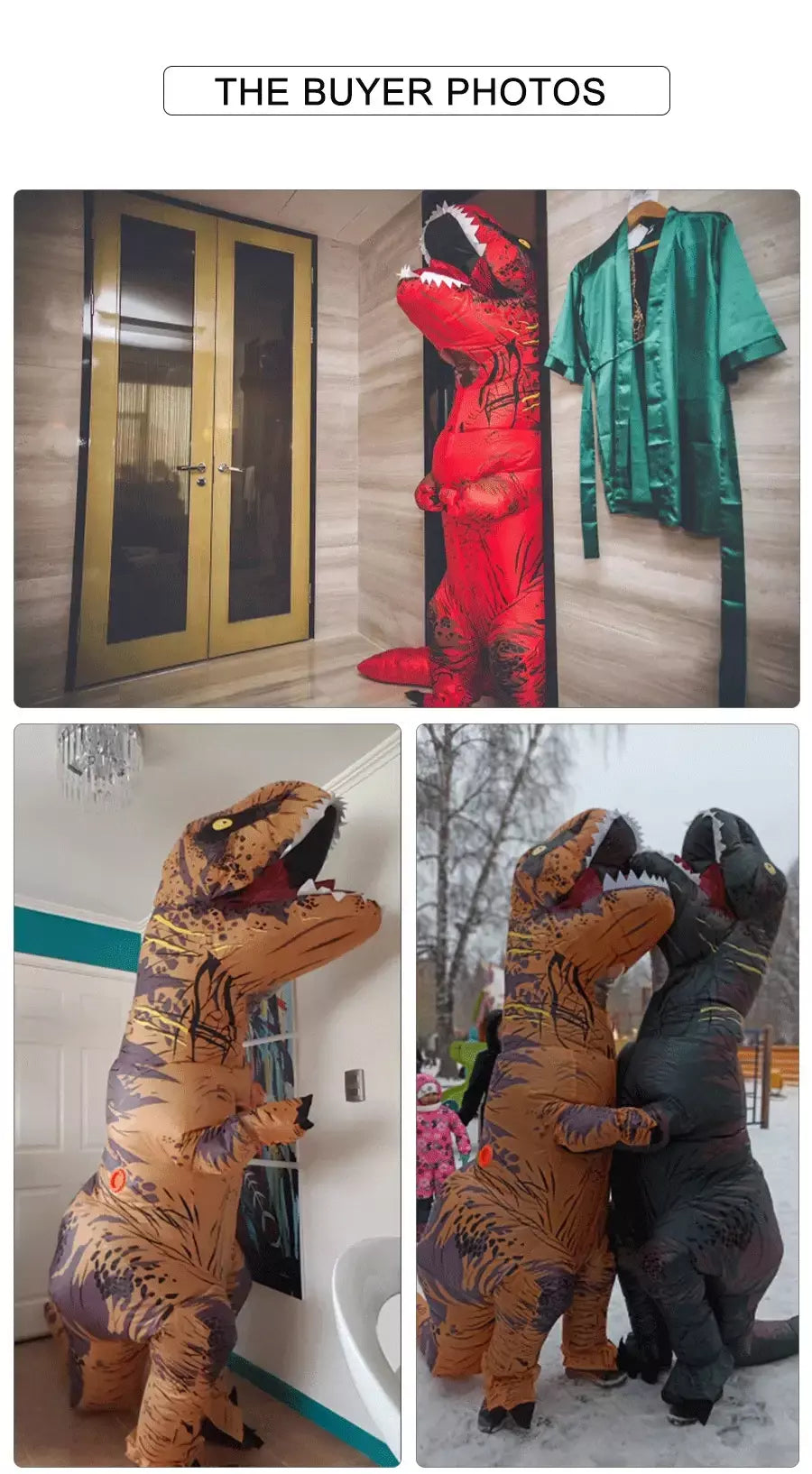 T-Rex-Dinosaur Costume Inflável para Crianças e Adultos, Tyrannosaurus, Role-Playing, Fantasia, Dia das Bruxas, Mascote, Party Apparel