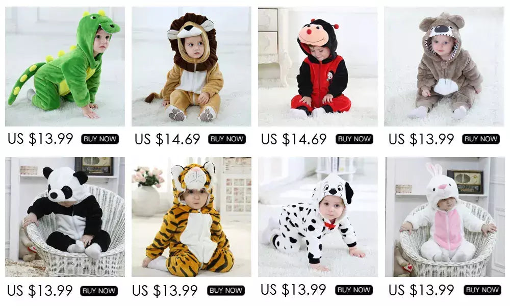Umorden bebê dálmatas manchado cão traje kigurumi dos desenhos animados animal macacão infantil da criança macacão flanela halloween fantasia vestido