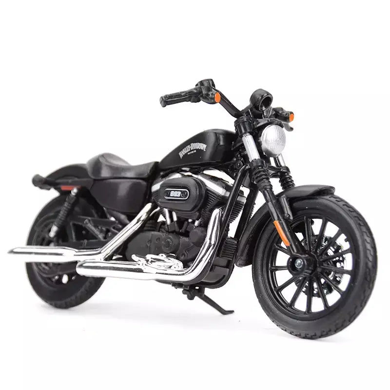 Maisto 1:18 Harley Davidson 2022 Sportster Iron 883 Veículos fundidos colecionáveis Hobbies Modelo de motocicleta Brinquedos