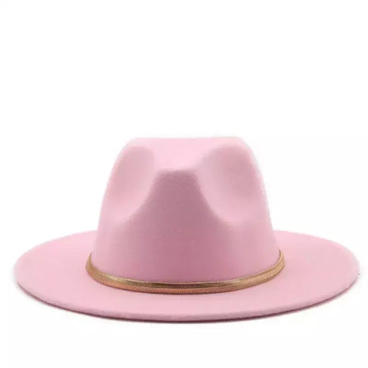 Chapéu alto Derby Igreja simples aba larga para homens e mulheres, Panamá Solid Felt Fedoras, Fedoras preto e verde, Boné de lã artificial Jazz Blend