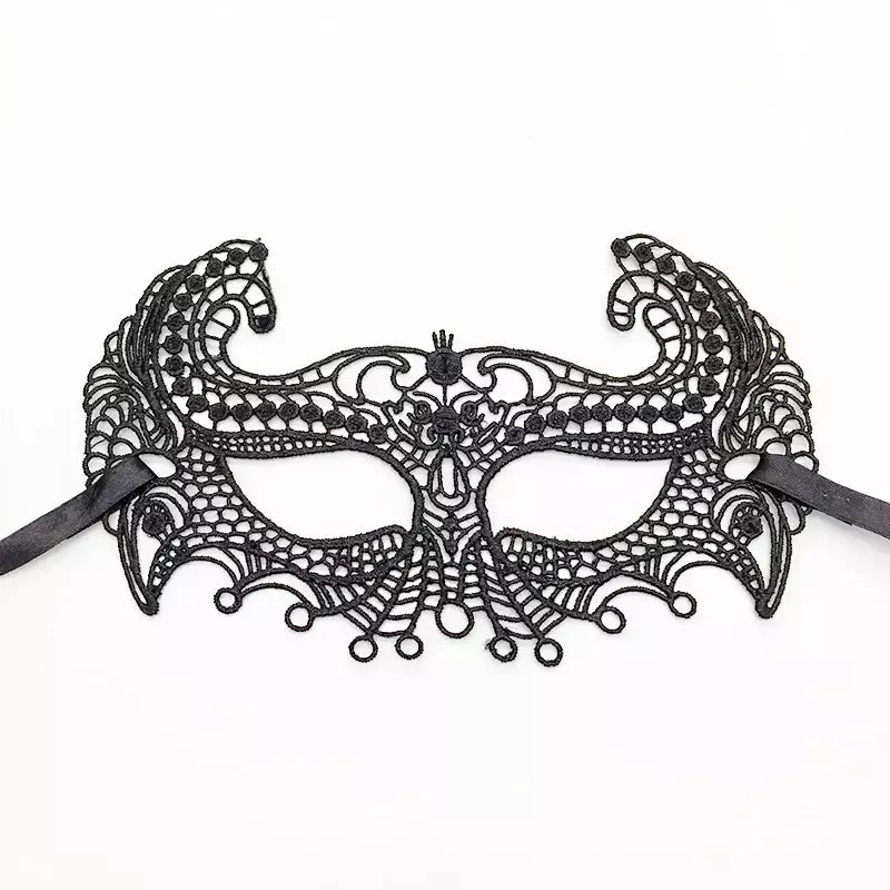 Máscara de renda sexy feminina, máscara para festa de halloween, bola mascarada, cosplay, trajes venezianos, carnaval, meia máscara facial