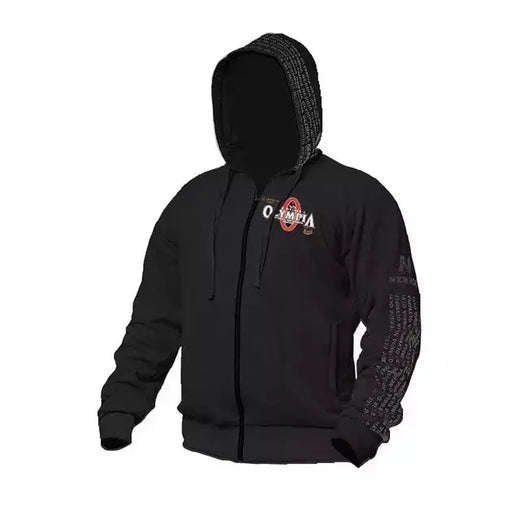 Moletom casual de algodão para musculação masculino com capuz com zíper, roupas esportivas para ginástica, top coat masculino, marca de moda OLYMPIA, 2021