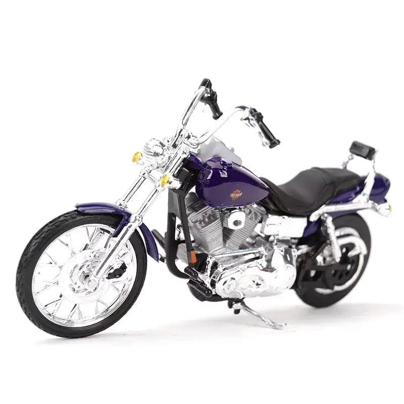 Maiisto Harley Davidson FXDWG Dyna Die Cast Veículos, Hobbies Colecionáveis, Brinquedos Modelo de Motocicleta, Deslizar, 2001, 1:18