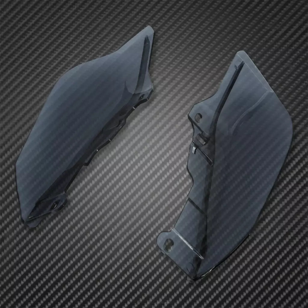 Motocicleta mid-frame defletor de ar escudo térmico guarnição capa para harley touring electra street glide road king fltrx 2001-23 24-up