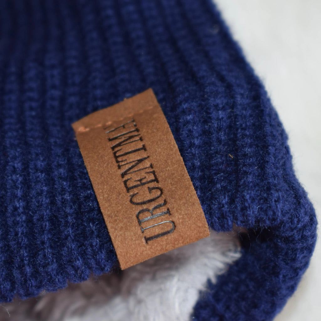 Chapéu clássico de inverno tricotado URGENTMAN Label Casual boné para mulheres homens manter quente adicionar forro de pele chapéu de inverno fashion sólido gorro chapéu 16 cores boné de esqui