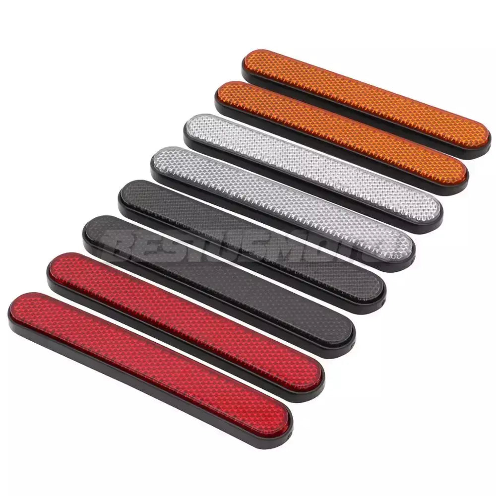 Adesivo refletor para garfo dianteiro de motocicleta, adesivo para pernas inferiores, aviso de segurança para harley dyna softail sportster 883 1200 fatboy