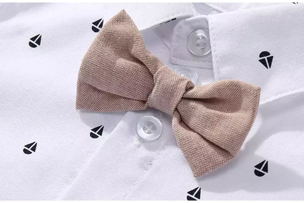 Recém-nascido Bebê Menino Vestuário Terno, Bonito Romper Bow Set, Aniversário Festival Presente, Macacão Chapéu, Criança Meninos, Vestido De Roupa De Casamento, Quente