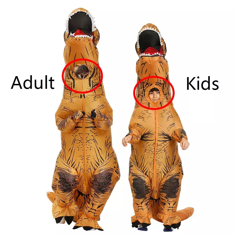 Trajes de dinossauro inflável t-rex cosplay anime explodir festa traje de halloween para mulher homem criança adulto crianças mascote