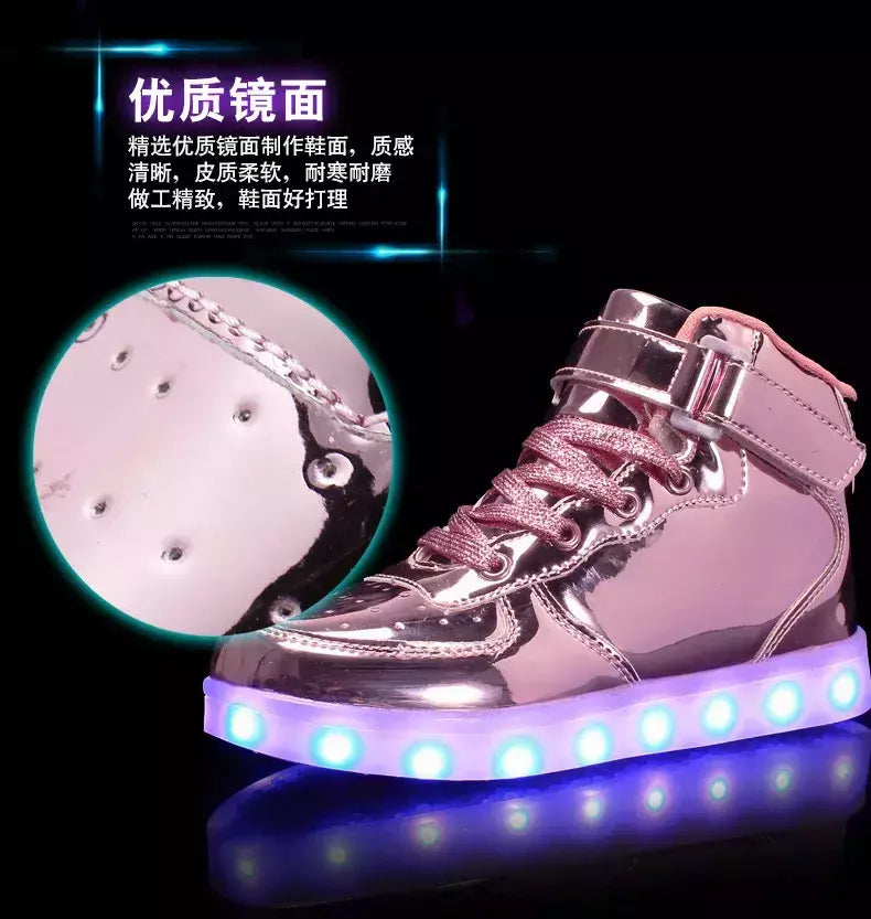 Tamanho 25-46 led sapatos com luzes brilhantes led chinelos para crianças & adulto feminino tenis para crianças meninos meninas sapatilhas luminosas