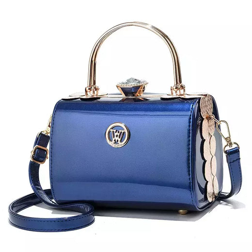 Bolsa De Noiva De Couro Brilhante para Senhoras, Pequena Bolsa De Ombro Quadrada, Saco Do Mensageiro, de Alta Qualidade, Marca De Moda, Designer, Novo