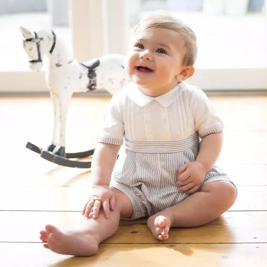 Macacão Bebé Recém-nascido, Macacão Infantil, Roupa de Batismo Infantil, Macacão 1 ° Aniversário, Verão Espanhol
