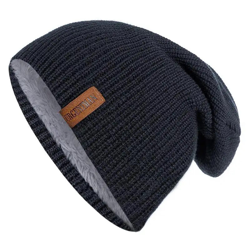 Chapéu clássico de inverno tricotado URGENTMAN Label Casual boné para mulheres homens manter quente adicionar forro de pele chapéu de inverno fashion sólido gorro chapéu 16 cores boné de esqui