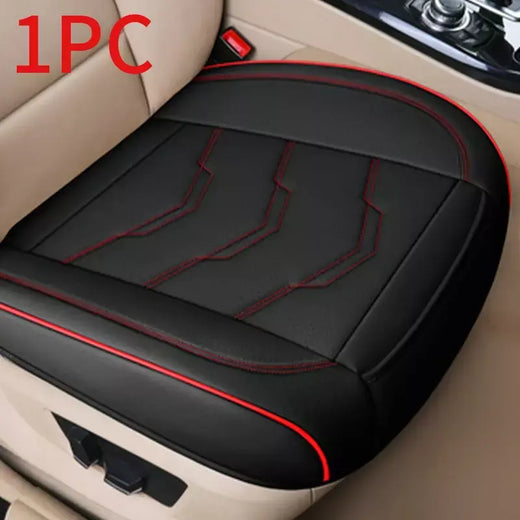 Seametal capa de assento de carro de luxo couro do plutônio capas de almofada de assento universal auto interior assentos proteção almofada esteira quatro estações