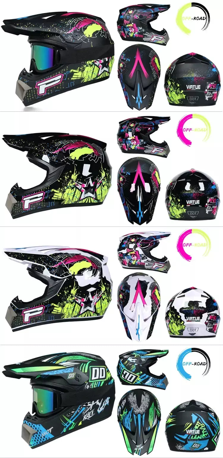 Capacete infantil off-road para motocicleta, cross bike am dh, motocross
